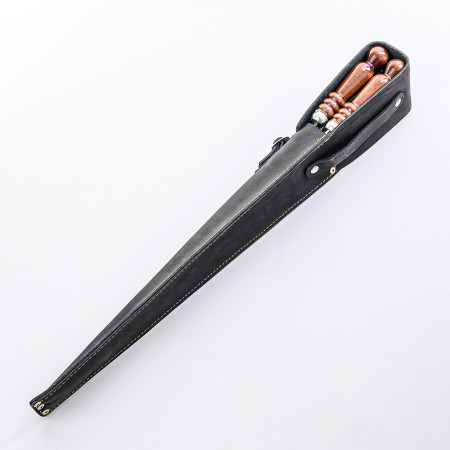 A set of skewers 670*12*3 mm in a black leather case в Горно-Алтайске