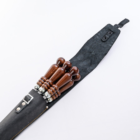 A set of skewers 670*12*3 mm in a black leather case в Горно-Алтайске