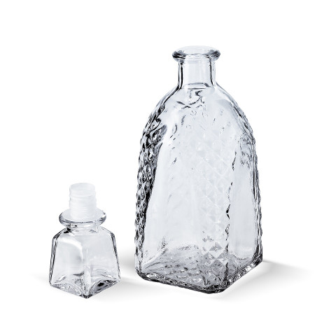 Бутылка (штоф) "Арка" стеклянная 0,5 литра с пробкой  в Горно-Алтайске